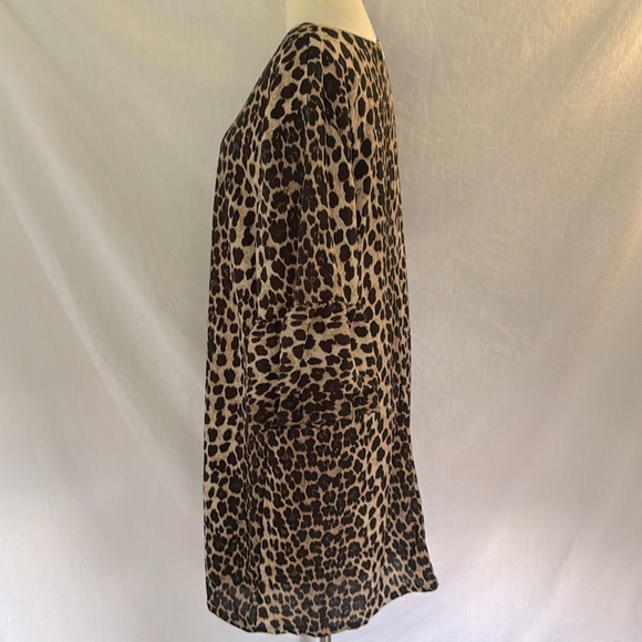 Leopard Print Ruffle Sleeve Dress Belongsci Size 2X XXL - Picture 4 of 6